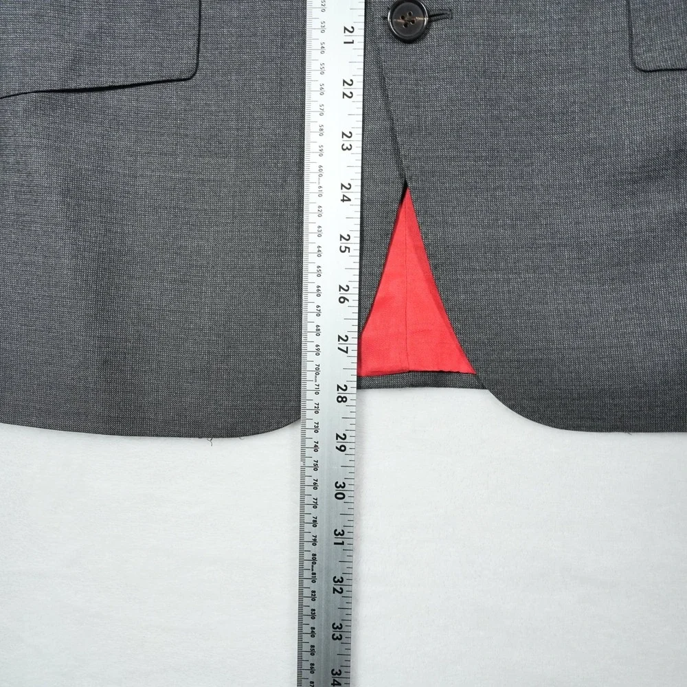 Suitsupply Sienna INT Grey Wool Blazer Vitale Barberis Canonico Jacket 36S